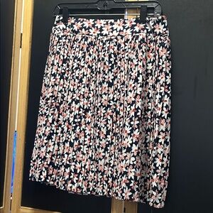 J. Crew A-Line Skirt with Floral Pattern